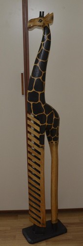 Porta dvd legno giraffa - porta, legno,